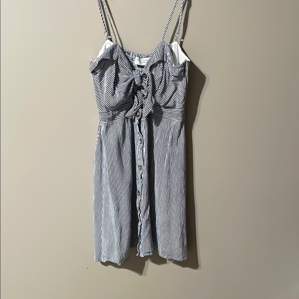 Striped Button-Down Sundress